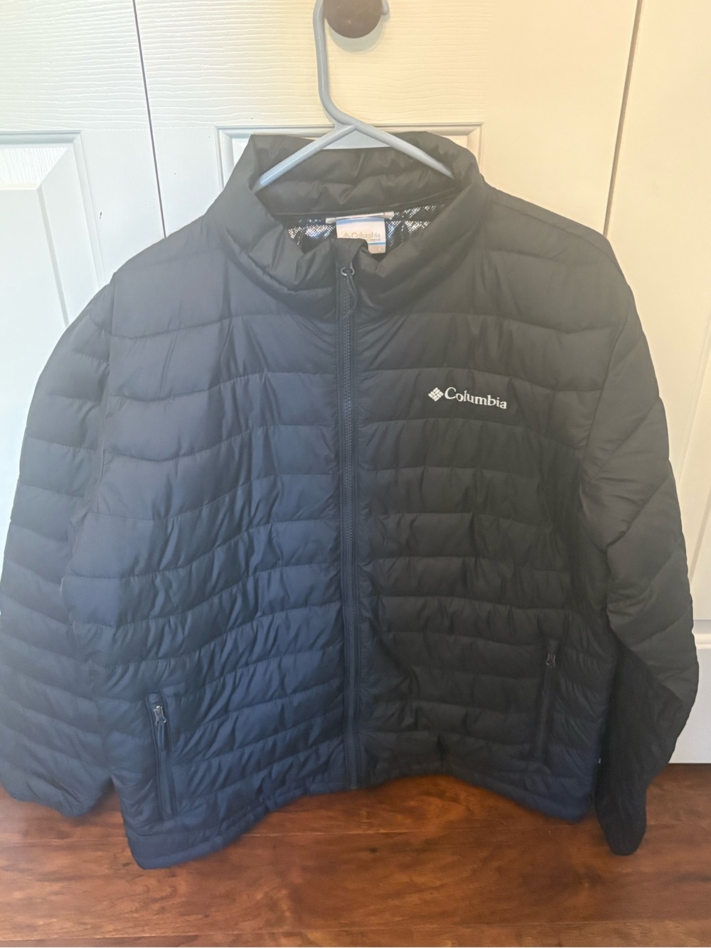 Mens Black Columbia Down Winter Jacket Size Large